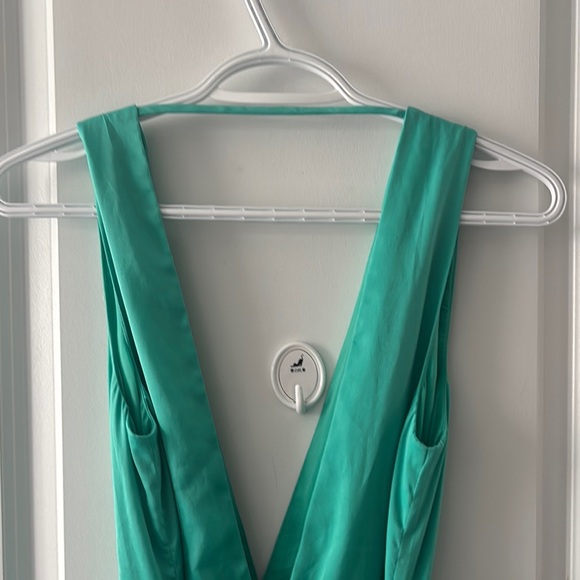 BCBGMaxAzria Elegant Teal Maxi Dress - Picture 8 of 12